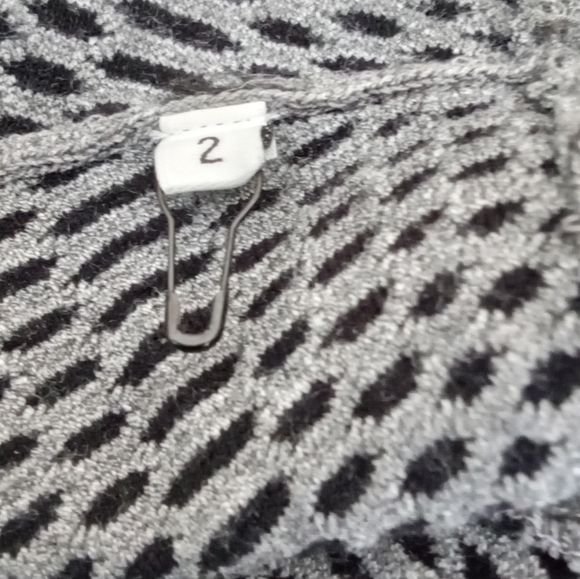 Sandro Textured Grey Peplum Top - Picture 9 of 11